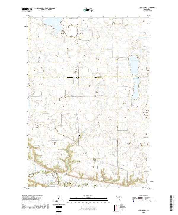 Saint George, MN — USGS 7.5-minute topo (2022)
