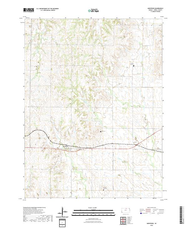 Montrose, KS — USGS 7.5-minute topo (2022)