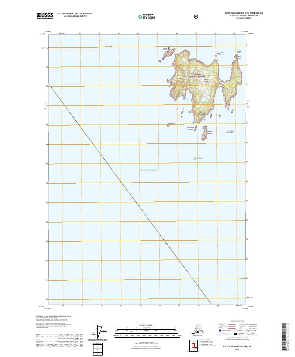 Port Alexander D-5 SW, AK — USGS 7.5-minute topo (2021)