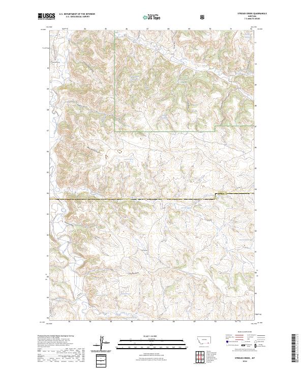 Stroud Creek, MT — USGS 7.5-minute topo (2024)