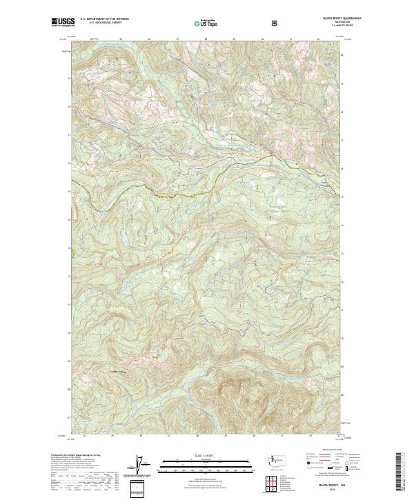 Raven Roost, WA — USGS 7.5-minute topo (2023)