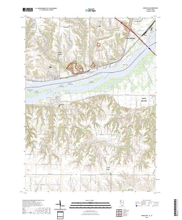 Andalusia, IL-IA — USGS 7.5-minute topo (2024)