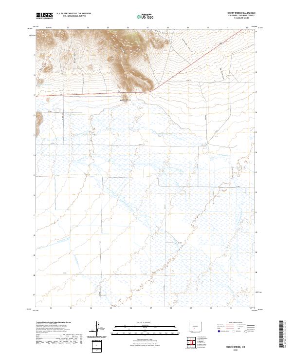 Hickey Bridge, CO — USGS 7.5-minute topo (2022)