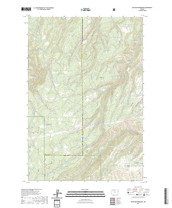 Ketchum Reservoir, OR — USGS 7.5-minute topo (2023)