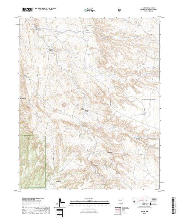 Hagan, NM — USGS 7.5-minute topo (2023)