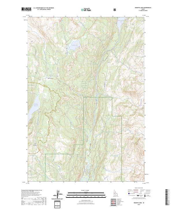 Granite Lake, ID — USGS 7.5-minute topo (2024)