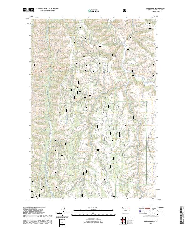 Roberts Butte, OR — USGS 7.5-minute topo (2024)