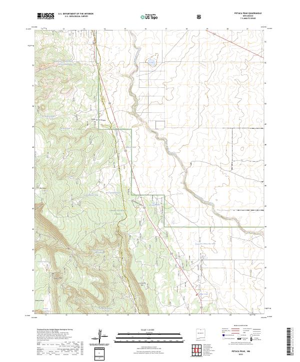 Petaca Peak, NM — USGS 7.5-minute topo (2023)