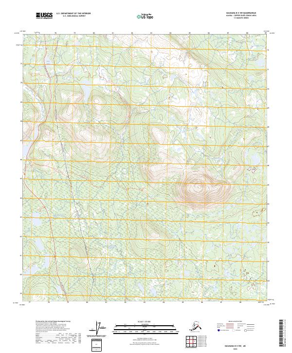Gulkana D-3 SW, AK — USGS 7.5-minute topo (2023)