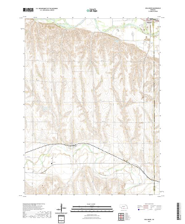 Hollinger, NE — USGS 7.5-minute topo (2021)