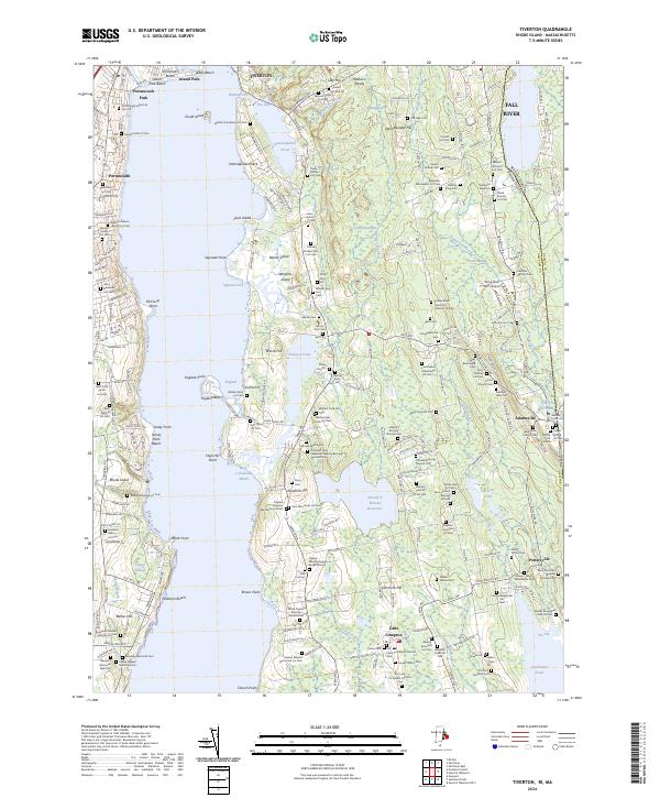 Tiverton, RI-MA — USGS 7.5-minute topo (2024)
