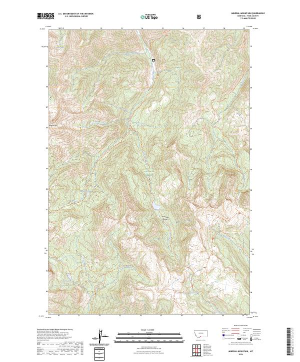 Mineral Mountain, MT — USGS 7.5-minute topo (2024)