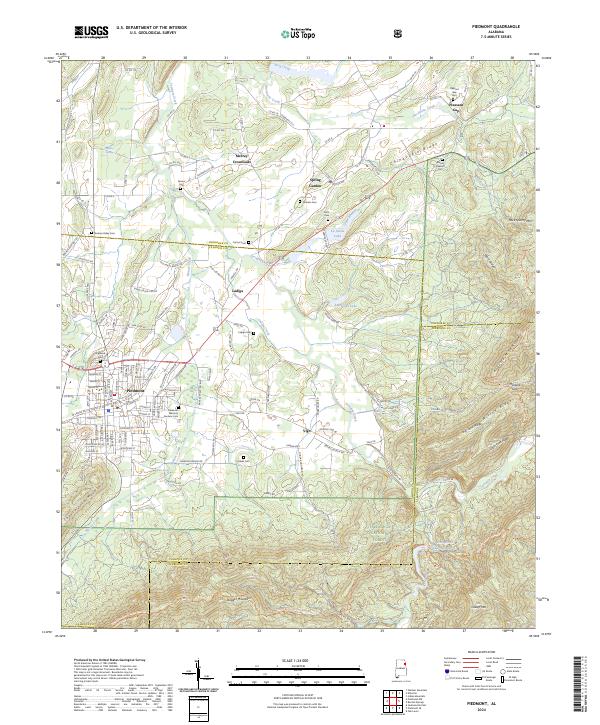 Piedmont, AL — USGS 7.5-minute topo (2024)