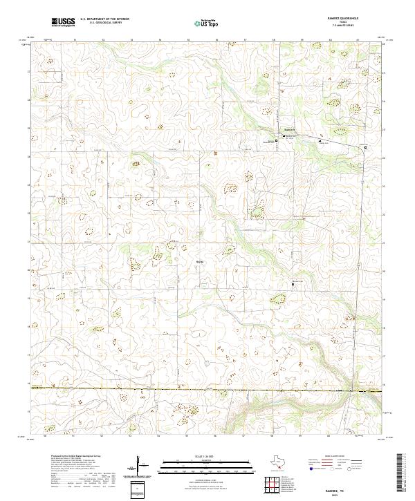 Ramirez, TX — USGS 7.5-minute topo (2022)