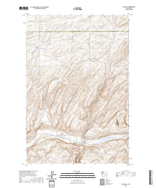 Kahlotus, WA — USGS 7.5-minute topo (2023)