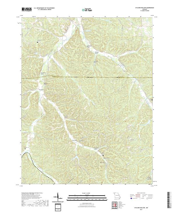 Cyclone Hollow, MO — USGS 7.5-minute topo (2021)
