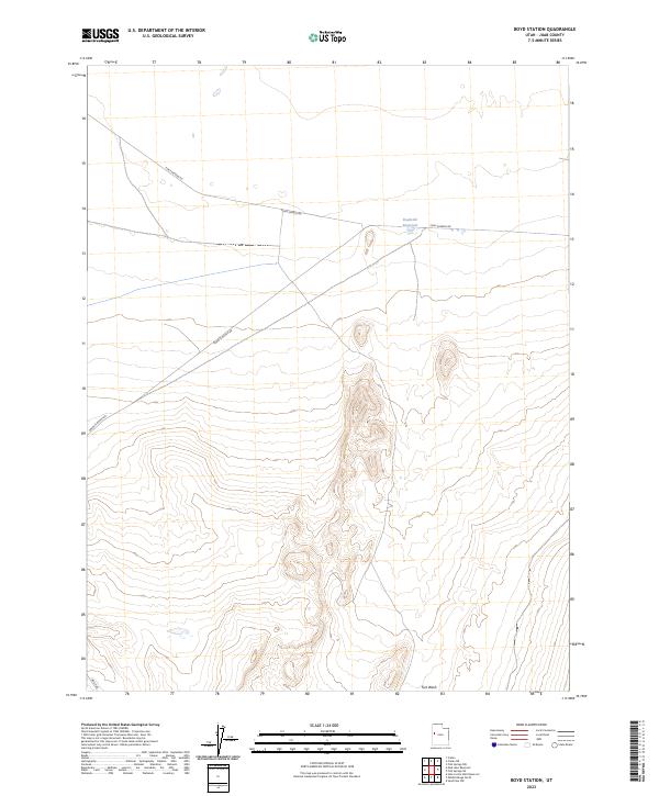 Boyd Station, UT — USGS 7.5-minute topo (2023)