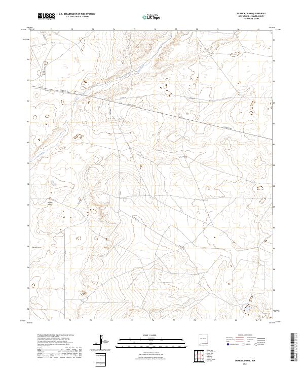 Derrick Draw, NM — USGS 7.5-minute topo (2023)