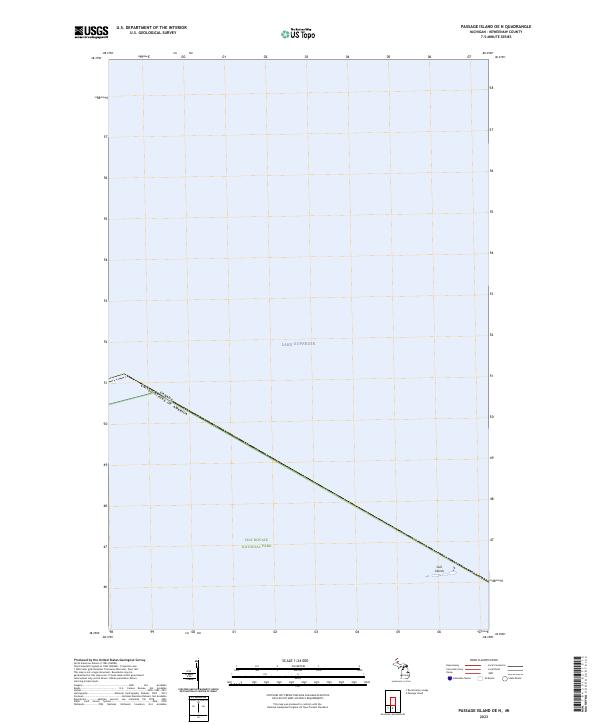 Passage Island OE N, MI — USGS 7.5-minute topo (2023)