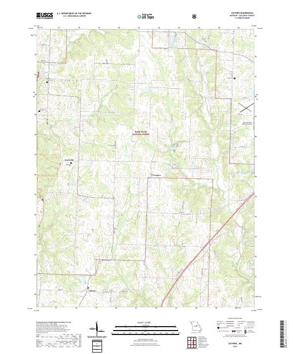 Guthrie, MO — USGS 7.5-minute topo (2021)
