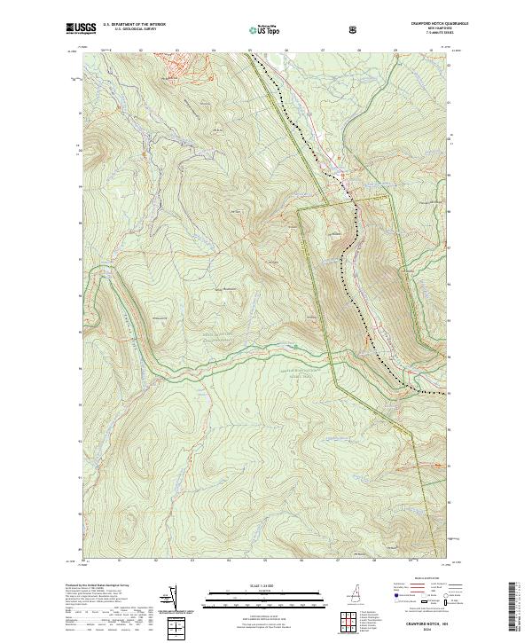 Crawford Notch, NH — USGS 7.5-minute topo (2024)