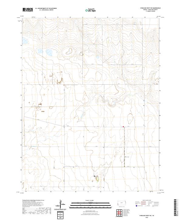 Syracuse West SW, KS — USGS 7.5-minute topo (2022)