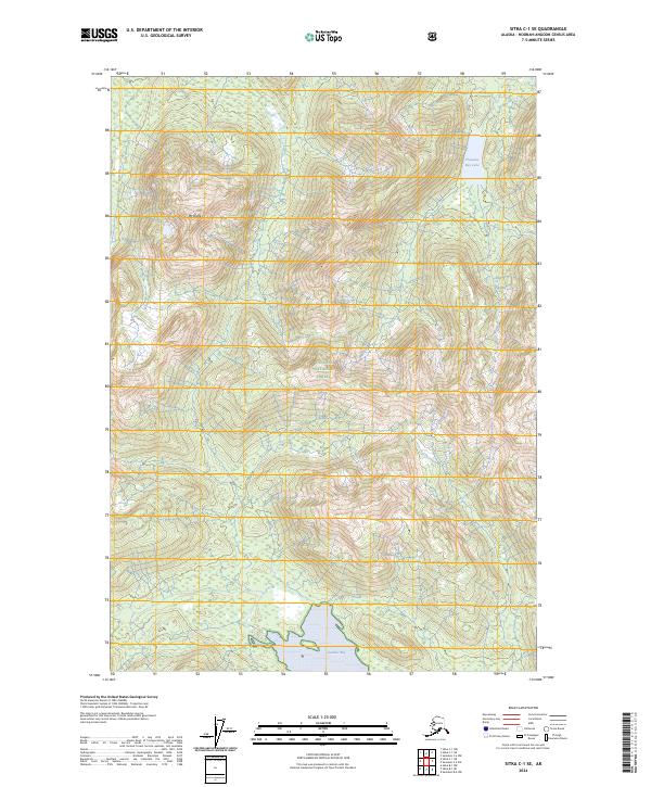 Sitka C-1 SE, AK — USGS 7.5-minute topo (2024)