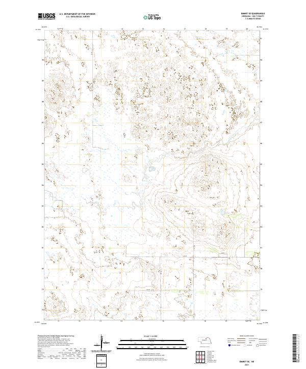 Emmet SE, NE — USGS 7.5-minute topo (2021)
