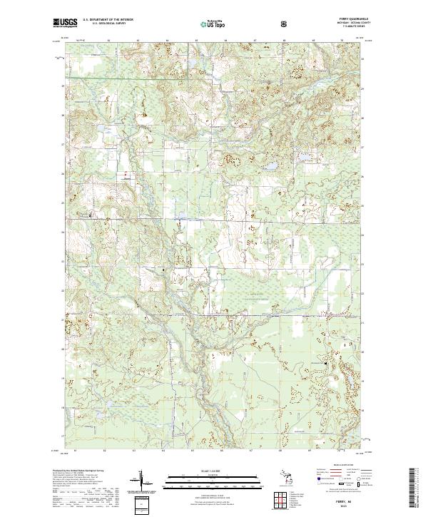 Ferry, MI — USGS 7.5-minute topo (2023)
