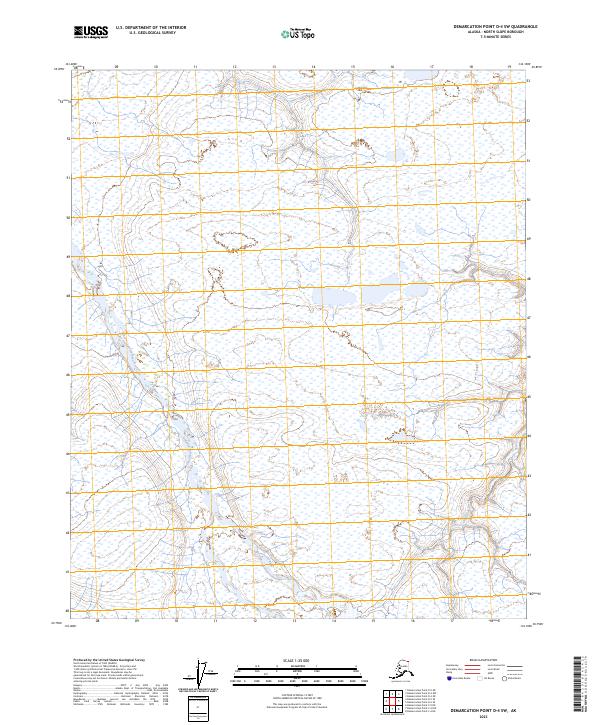 Demarcation Point D-4 SW, AK — USGS 7.5-minute topo (2023)