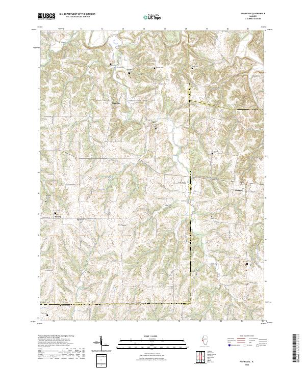 Fishhook, IL — USGS 7.5-minute topo (2024)