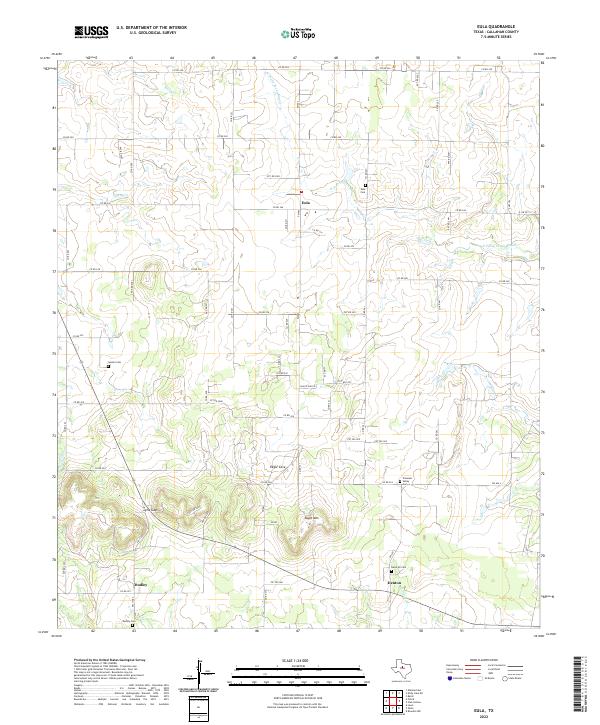 Eula, TX — USGS 7.5-minute topo (2022)