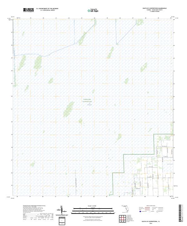 South of Coopertown, FL — USGS 7.5-minute topo (2024)