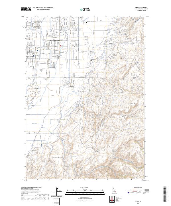 Ammon, ID — USGS 7.5-minute topo (2024)