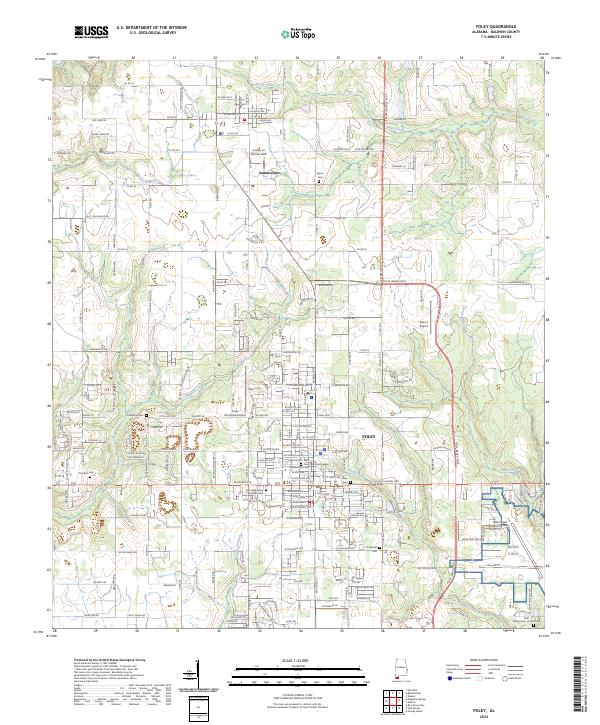 Foley, AL — USGS 7.5-minute topo (2024)