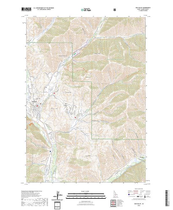 Sun Valley, ID — USGS 7.5-minute topo (2024)