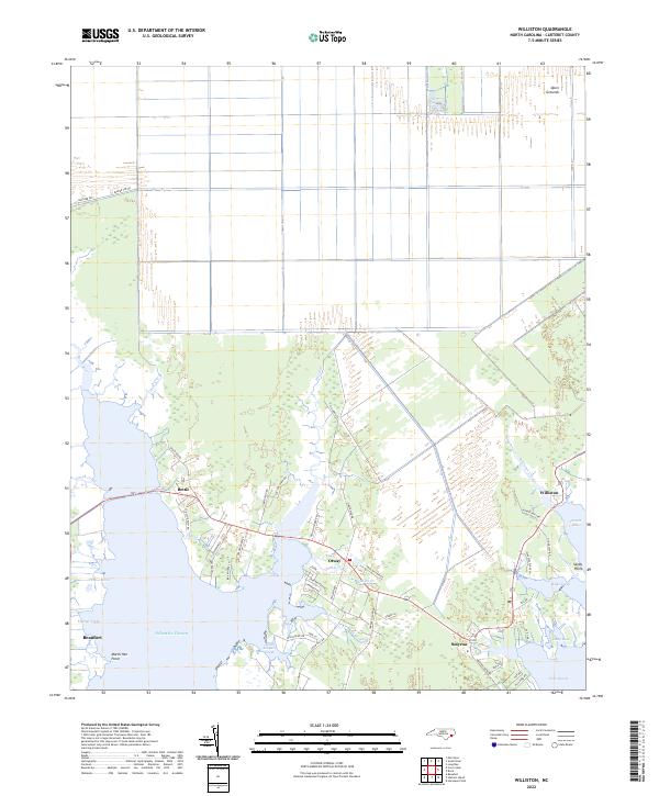 Williston, NC — USGS 7.5-minute topo (2022)