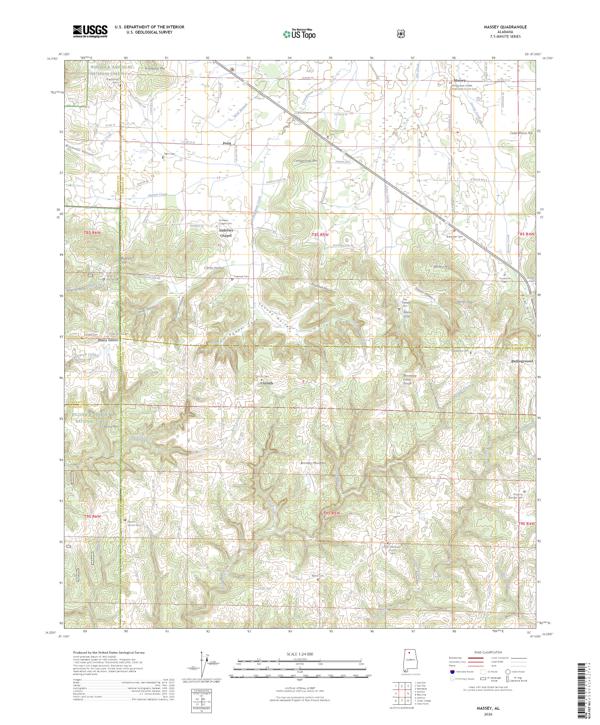Massey, AL — USGS 7.5-minute topo (2026)