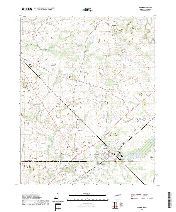 Guthrie, KY-TN — USGS 7.5-minute topo (2022)
