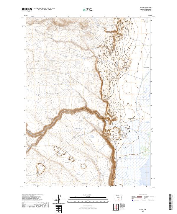Plush, OR — USGS 7.5-minute topo (2024)