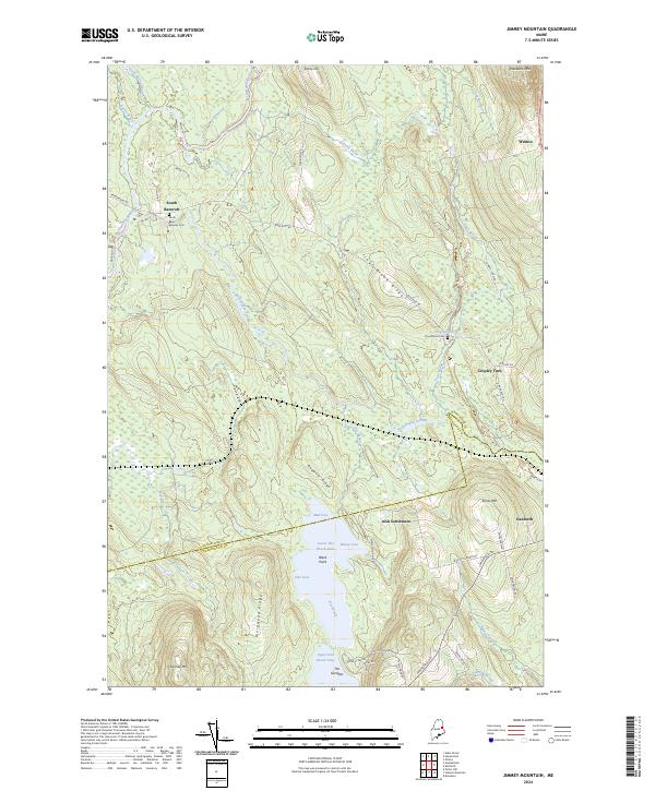 Jimmey Mountain, ME — USGS 7.5-minute topo (2024)