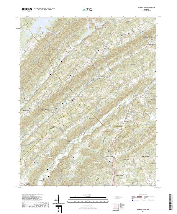 Big Ridge Park, TN — USGS 7.5-minute topo (2022)