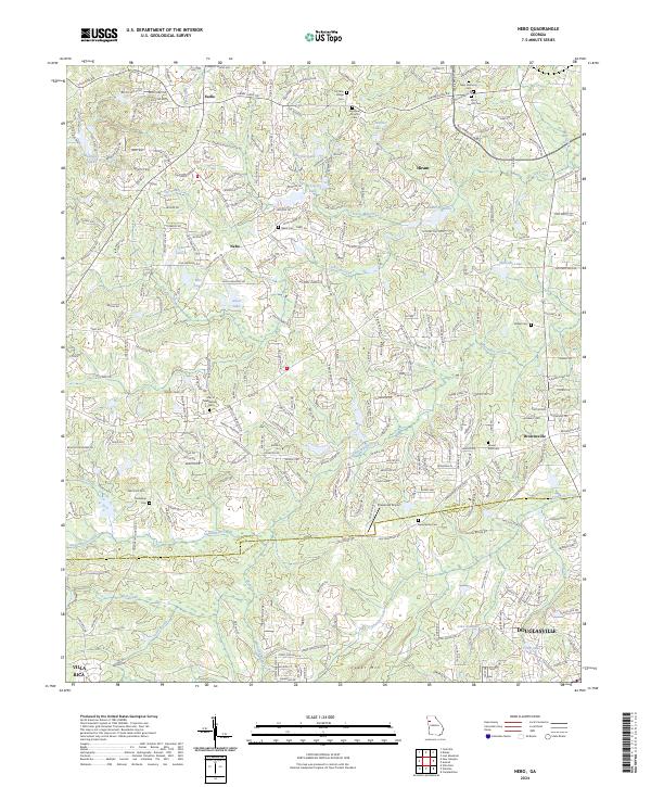 Nebo, GA — USGS 7.5-minute topo (2024)