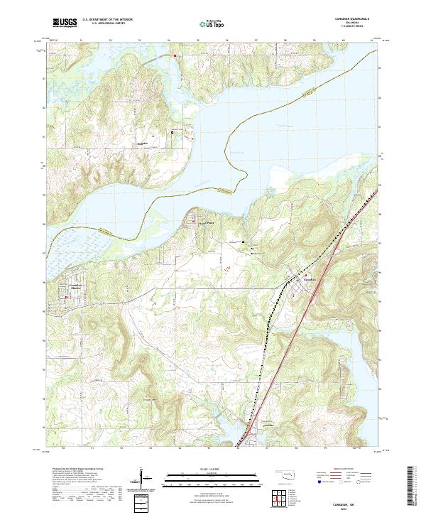 Canadian, OK — USGS 7.5-minute topo (2022)