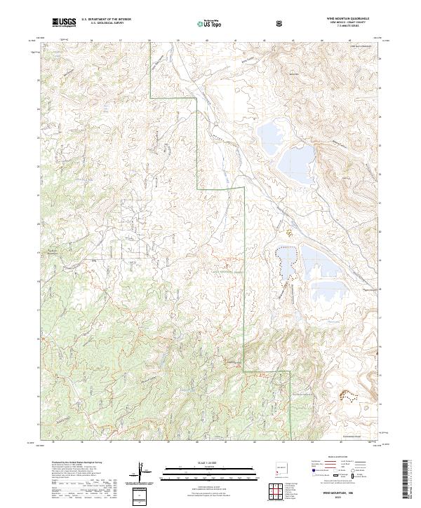 Wind Mountain, NM — USGS 7.5-minute topo (2023)