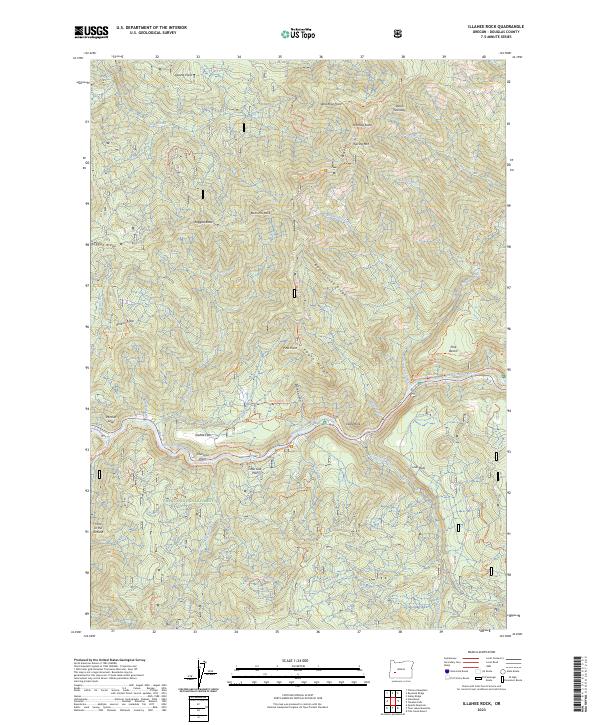 Illahee Rock, OR — USGS 7.5-minute topo (2023)