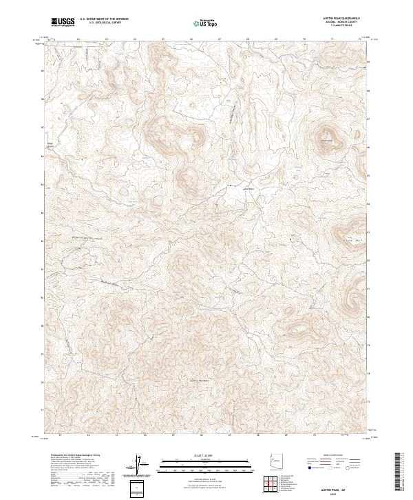 Austin Peak, AZ — USGS 7.5-minute topo (2023)