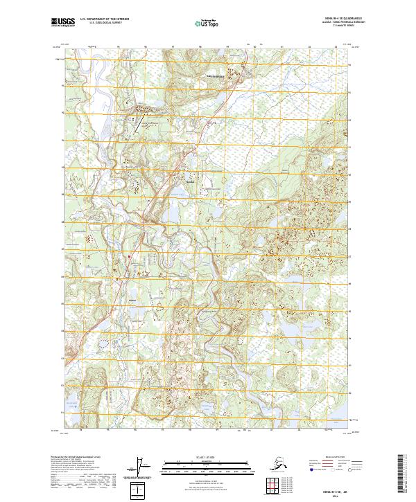 Kenai B-4 SE, AK — USGS 7.5-minute topo (2024)