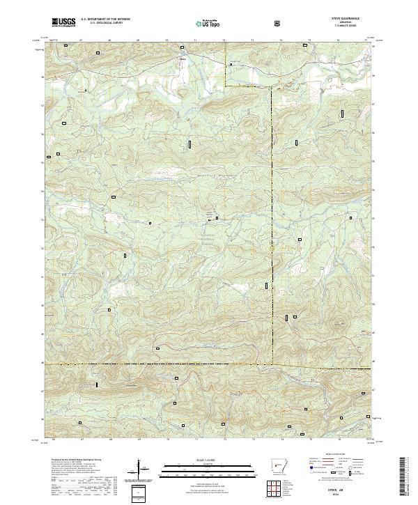 Steve, AR — USGS 7.5-minute topo (2024)
