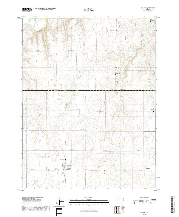 Galatia, KS — USGS 7.5-minute topo (2022)